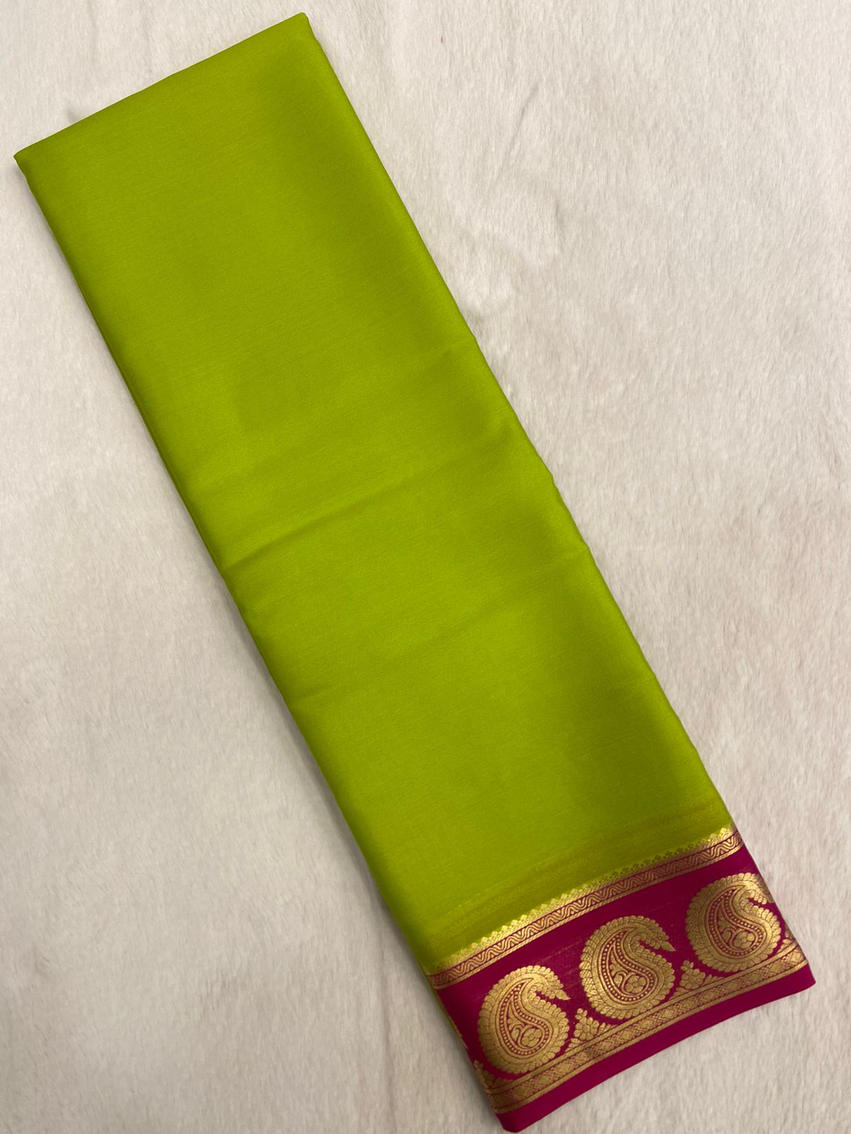 Premium crepe Mysore silk saree 80 GSM Silk Mark Certified