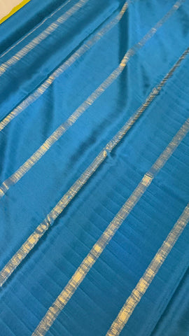 Pure crepe mysore silk saree silk mark certified 100 GSM
