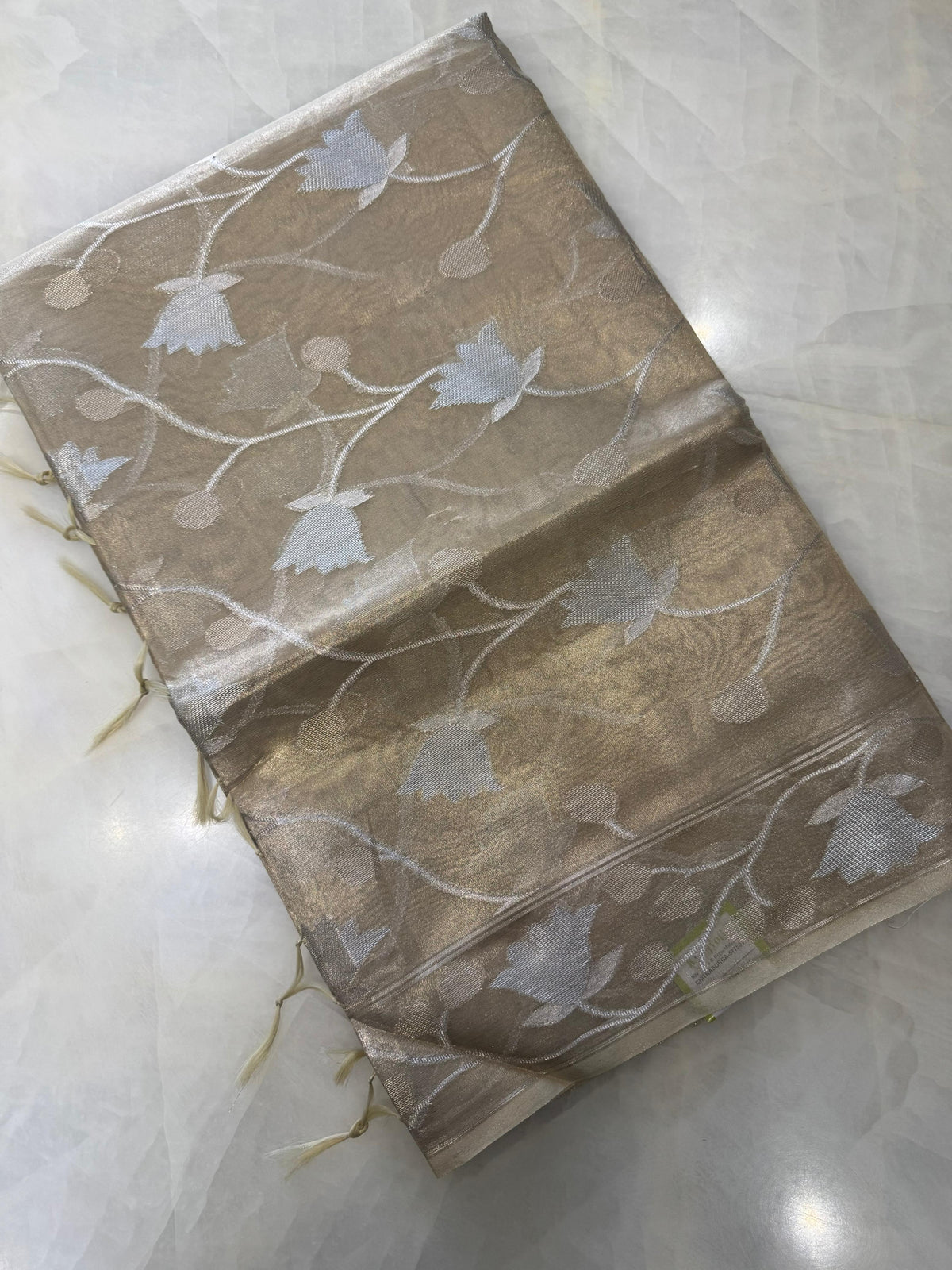 Pure soft tissue Organza saree