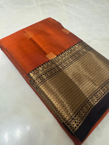 Pure handloom Kanjeevaram silk mark certified saree