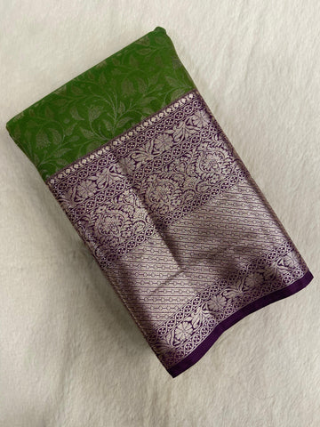 Premium Bridal Semi Kanchipuram Silk Saree