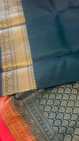 Pure zari handloom Kanjeevaram silk mark certified saree