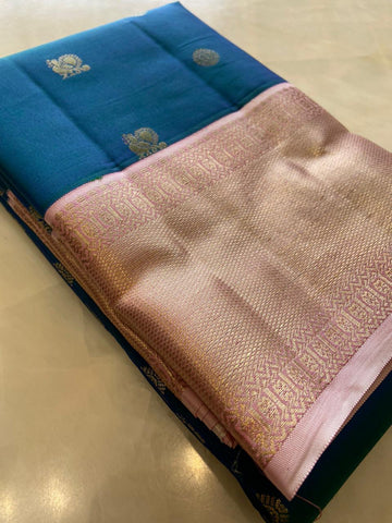 Pure zari handloom Kanjeevaram silk mark certified saree