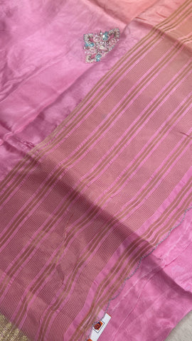 Premium dual tone organza saree