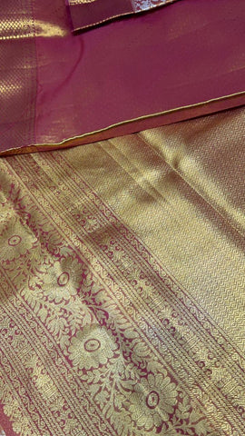 Half mix Kanjeevaram silk saree