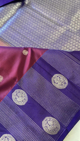 Half mix Kanjeevaram silk saree