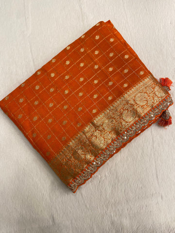 Pure Chinnon Saree