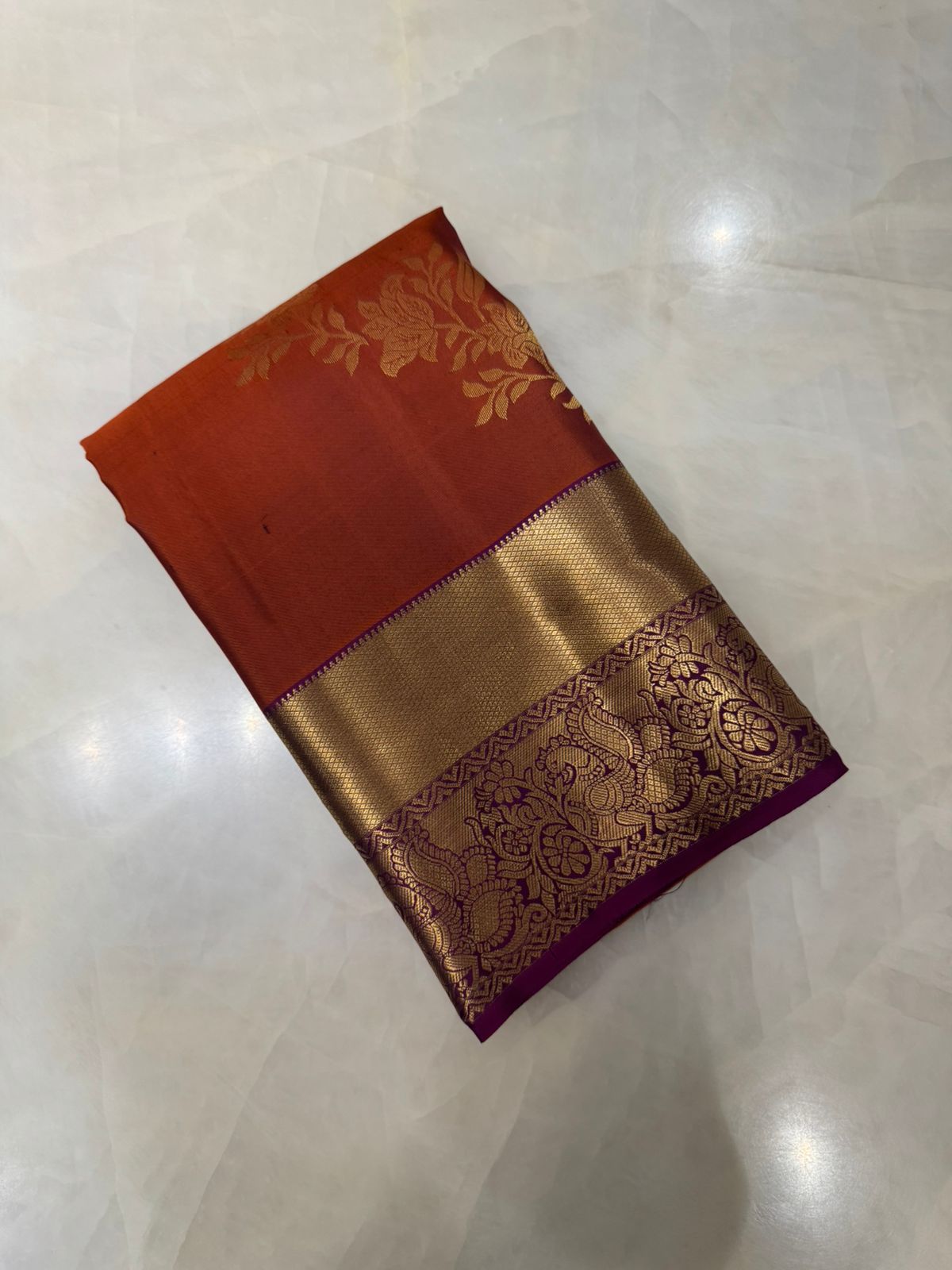 Pure Kanjeevaram silk mark certified saree