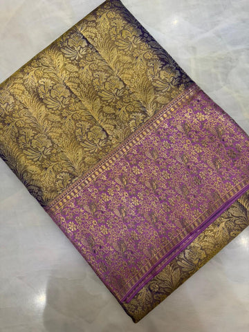 Pure Kanjeevaram silk mark certified saree