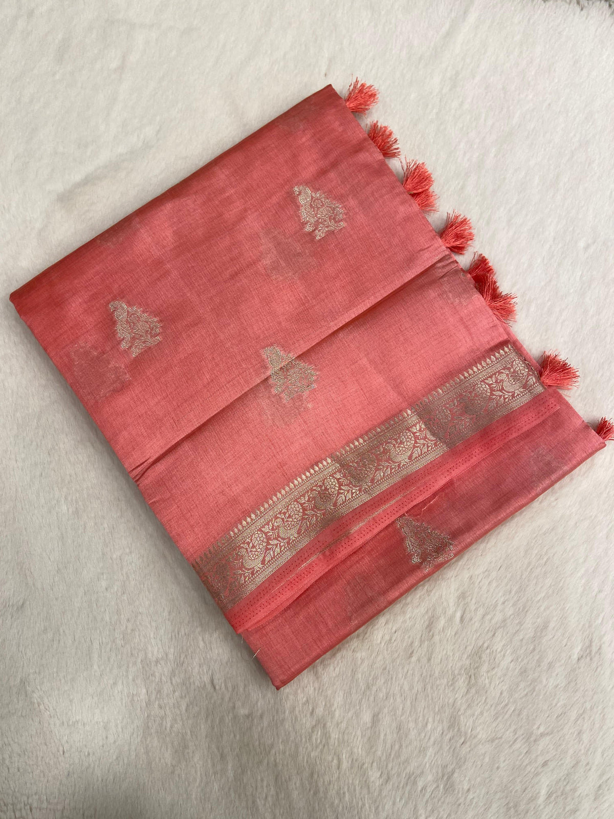 Butter crepe silk saree