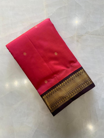 Pure Zari handloom Kanjeevaram silk mark certified saree