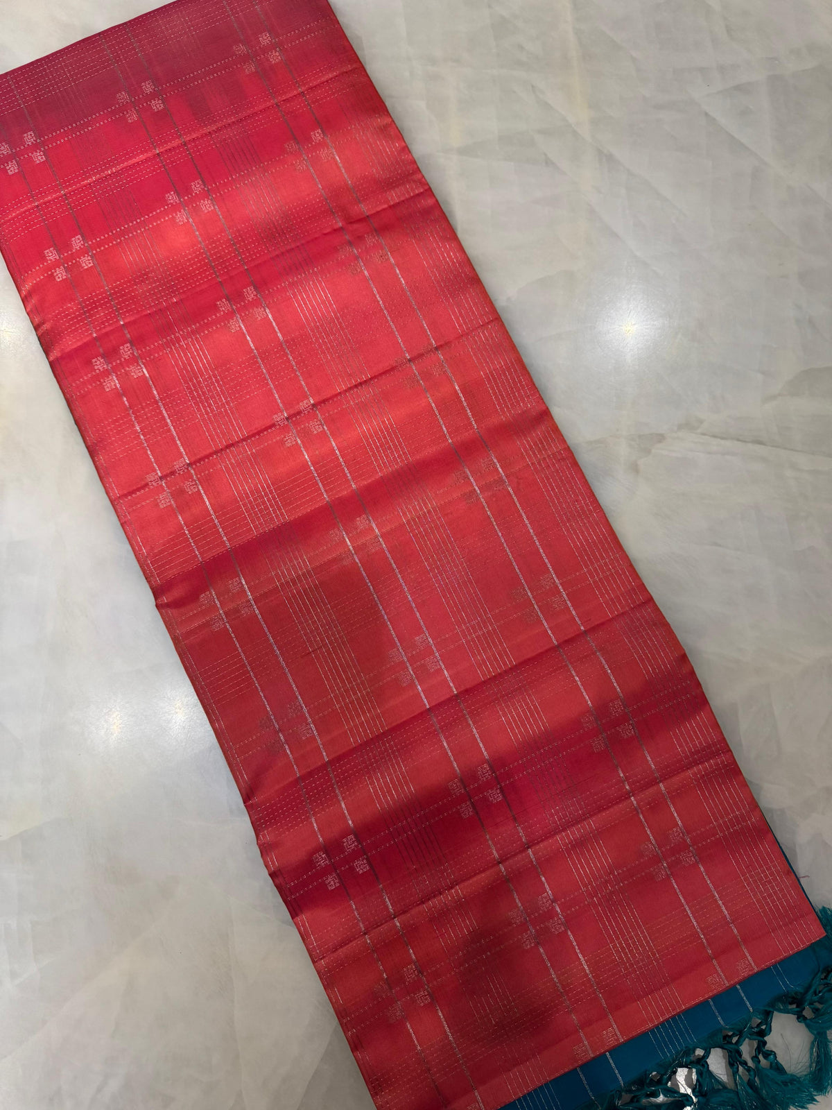 Pure handloom Kanjeevaram soft silk mark certified saree