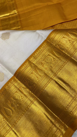 Pure Zari handloom Kanjeevaram silk mark certified saree