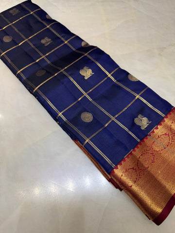 Pure Kanjeevaram silk mark certified saree