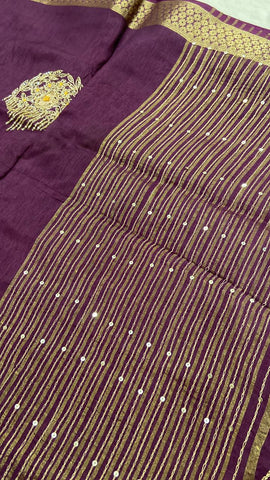 Pure Chinnon Saree