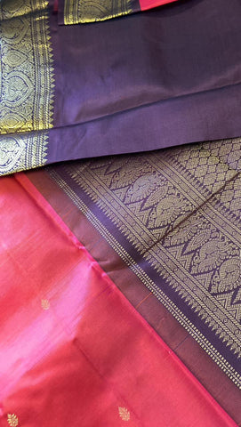 Pure Zari handloom Kanjeevaram silk mark certified saree