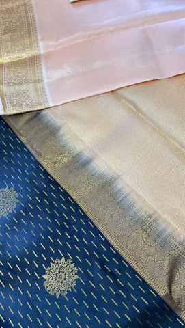 Pure Zari handloom Kanjeevaram silk mark certified saree