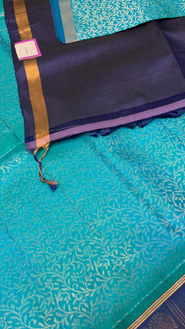 Pure handloom Kanjeevaram soft silk mark certified saree