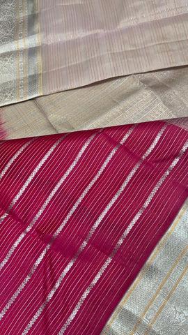 Half mix Kanjeevaram silk saree