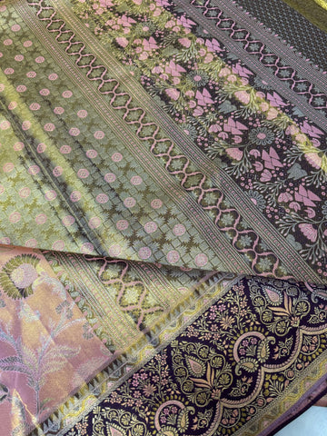 Pure Zari handloom silk mark certified- ‘The Ember Queen Kanjeevaram’
