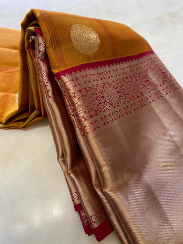Half mix Kanjeevaram silk saree