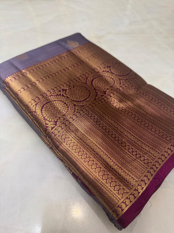 Half mix Kanjeevaram silk saree