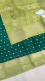 Pure Chinnon Saree💫