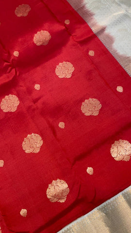 Pure Kanjeevaram silk mark certified saree