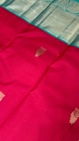 Pure Kanjeevaram silk mark certified saree