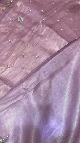 Pure tissue organza saree