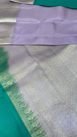 Half mix Kanjeevaram silk saree