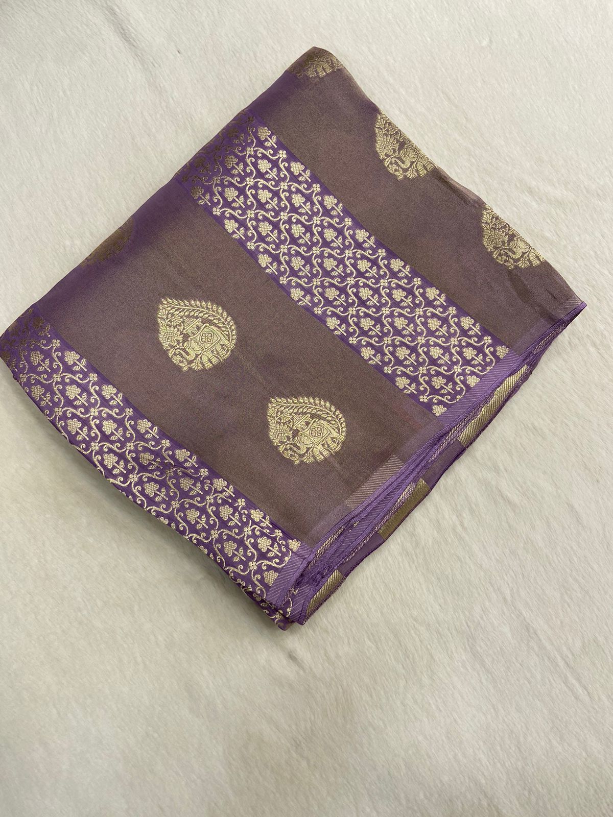 Pure Chinnon Saree