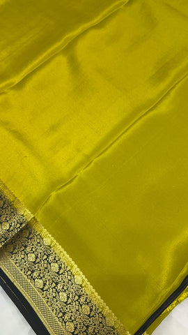 Pure crepe mysore silk saree silk mark certified 120 GSM