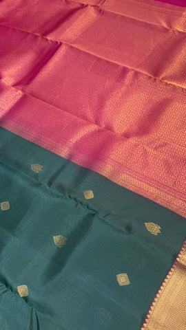 Half mix Kanjeevaram silk saree