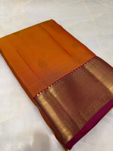 Half mix Kanjeevaram silk saree
