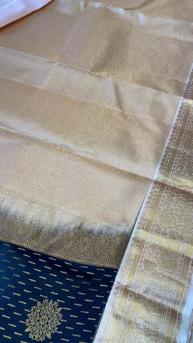Pure Zari handloom Kanjeevaram silk mark certified saree