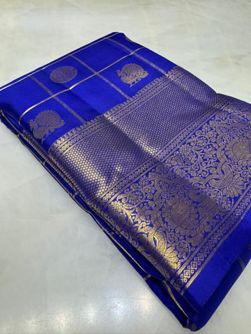 Pure Zari handloom Kanjeevaram silk mark certified saree