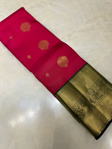 Pure Kanjeevaram silk mark certified saree