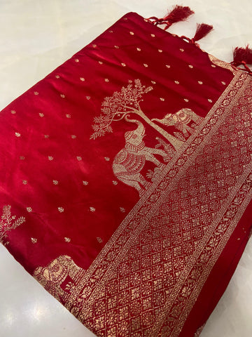 Premium crepe satin silk saree