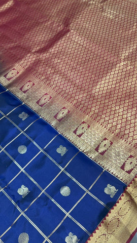 Pure Kanjeevaram silk mark certified saree