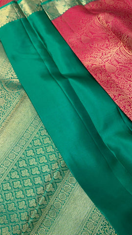 Pure zari handloom Kanjeevaram silk mark certified saree