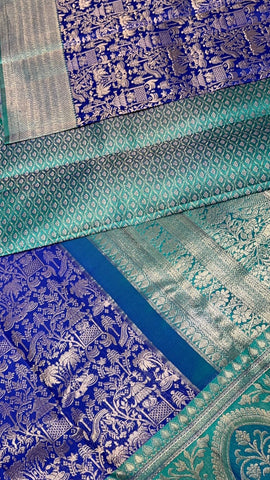 Pure zari handloom Kanjeevaram silk mark certified saree