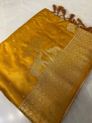 Premium crepe satin silk saree