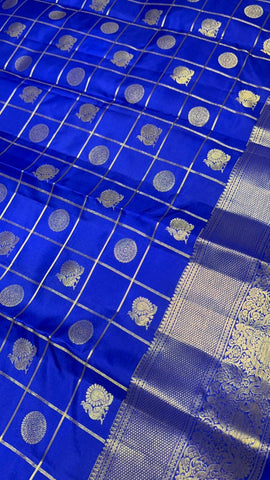 Pure Zari handloom Kanjeevaram silk mark certified saree
