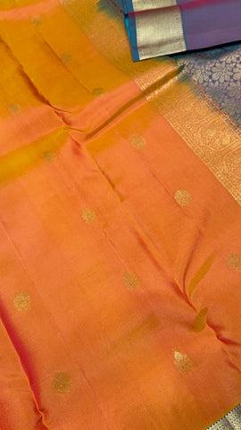 Half mix Kanjeevaram silk saree