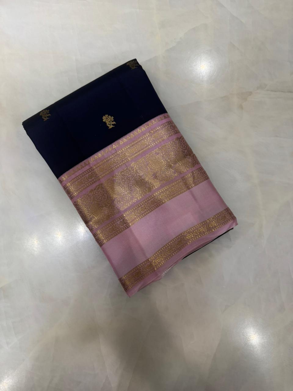 Half mix Kanjeevaram silk saree