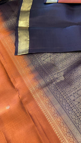 Half mix Kanjeevaram silk saree
