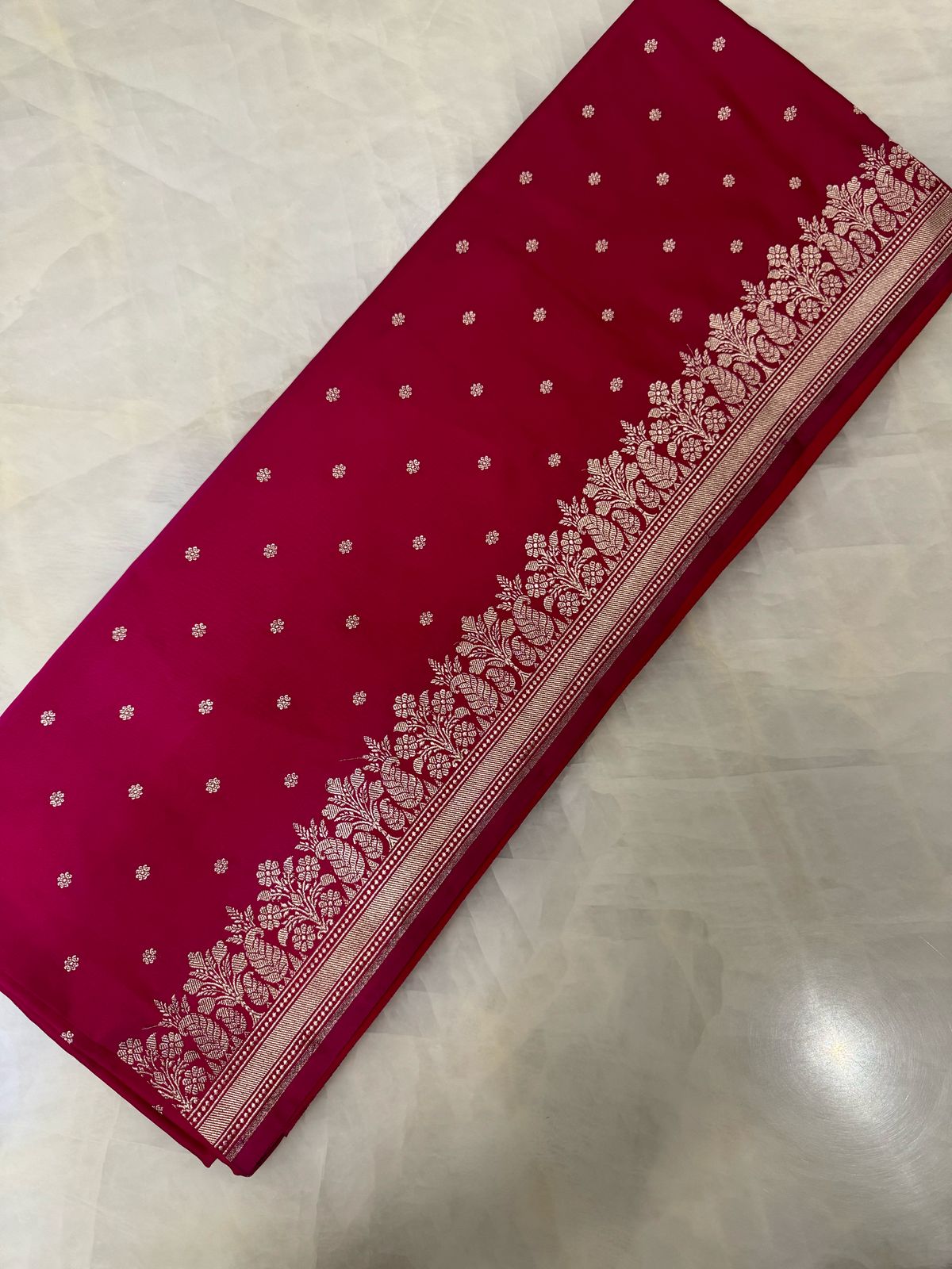 Premium Banarasi crepe silk saree