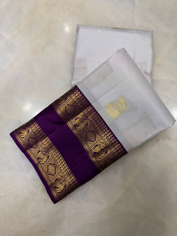 Pure Kanjeevaram silk mark certified saree