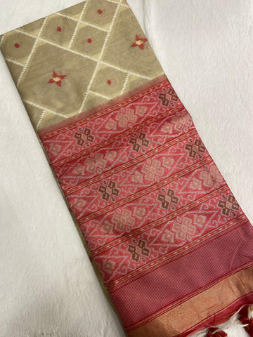 Premium Semi Ikkath Silk Saree